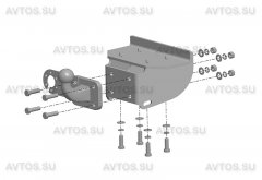 Фаркоп VOLKSWAGEN AMAROK (2010) (AvtoS VW 26)