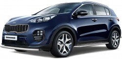 Защита переднего бампера одинарная 63мм (НПС) KIA Sportage 2016- PT Group