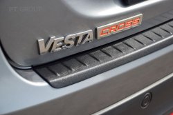 Накладка на задний бампер Lada Vesta SW Cross 2017- PT Group