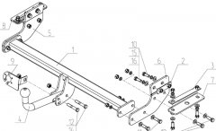 Фаркоп FORD MONDEO (2015-) (AvtoS FD 33)