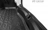 Накладка в проем багажника (черное тиснение) (ABS) Renault LOGAN с 2014 PT Group