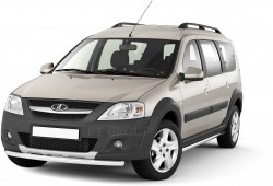 Защита переднего бампера одинарная 51 мм (НПС) LADA Largus Cross с 2015 PT Group