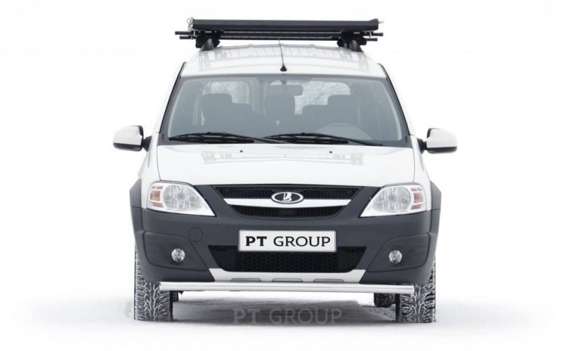 Защита переднего бампера одинарная 51 мм (НПС) LADA Largus Cross с 2015 PT Group