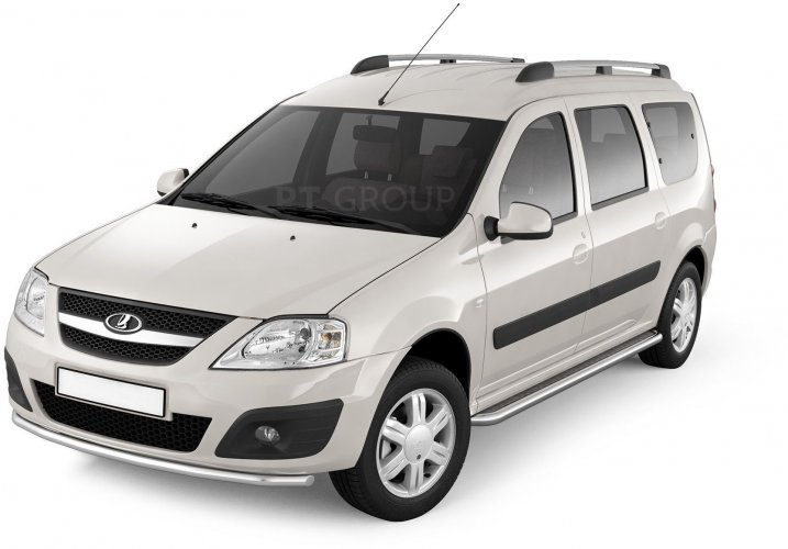 Защита переднего бампера одинарная 51 мм (НПС) LADA Largus с 2012 PT Group