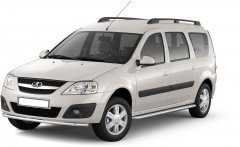 Защита переднего бампера одинарная 51 мм (НПС) LADA Largus с 2012 PT Group