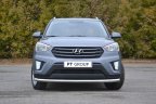Защита переднего бампера одинарная 63 мм (НПС) Hyundai CRETA c 2016 PT Group