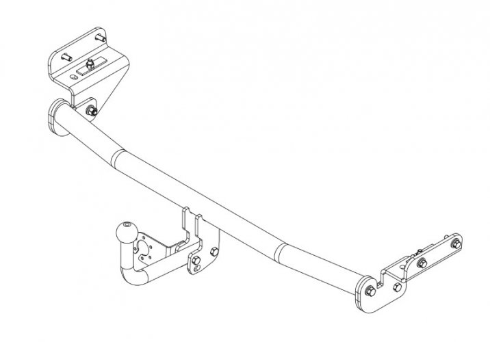 Фаркоп Hyundai SOLARIS сед,хеч 2010-2016/Kia Rio сед,хеч 2011-2017 (AvtoS HY 32)