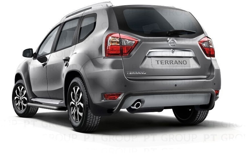 Защита заднего бампера 51 мм (ППК) на Nissan Terrano с 2014 PT Group
