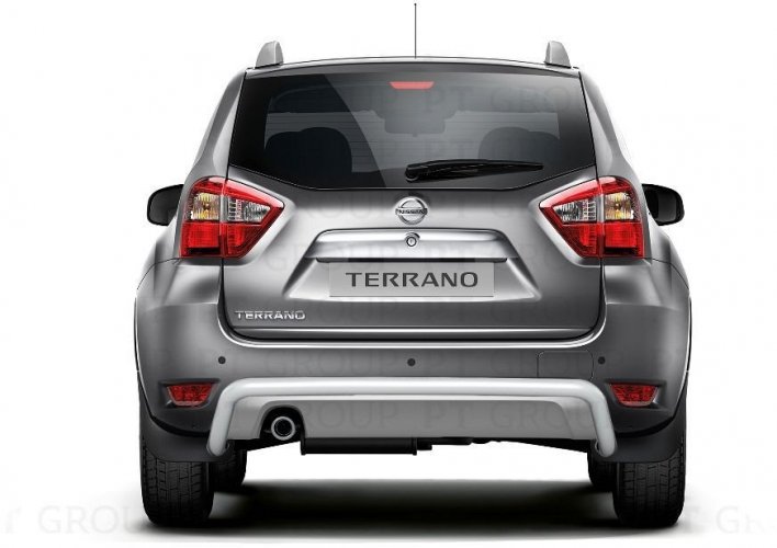 Защита заднего бампера 51 мм (ППК) на Nissan Terrano с 2014 PT Group