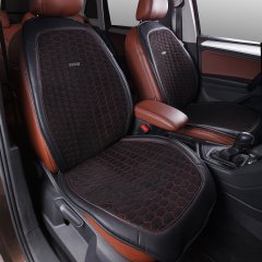 Накидка Alkantara Soty Автопилот, черные кр.строч. 2шт