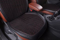 Накидка Alkantara Soty Автопилот, черные кр.строч. 2шт