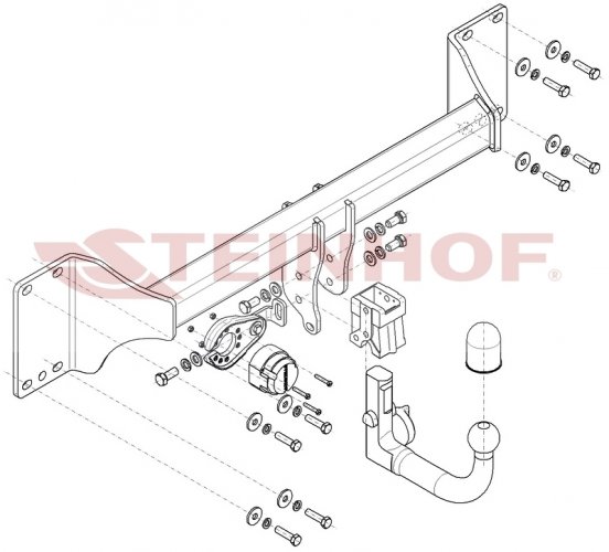 Фаркоп Audi E-Tron (GEA) 09/2019- в т.ч. Sportback A-120 STEINHOF