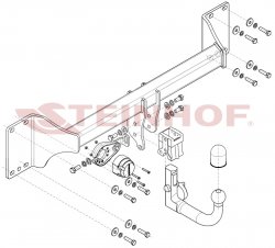 Фаркоп Audi E-Tron (GEA) 09/2019- в т.ч. Sportback A-120 STEINHOF