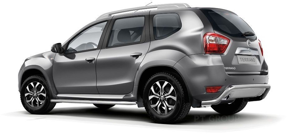Защита заднего бампера 51 мм (НПС) на Nissan Terrano с 2014 PT Group