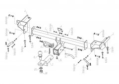 Фаркоп Chery Tiggo 8 Pro Max 2020-24/Tiggo 8 Pro F.0913.002 BERG