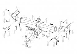 Фаркоп Chery Tiggo 8 Pro Max 2020-24/Tiggo 8 Pro F.0913.002 BERG