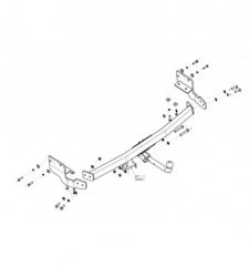 Фаркоп Toyota Venza 2008-2016 3085-A Oris