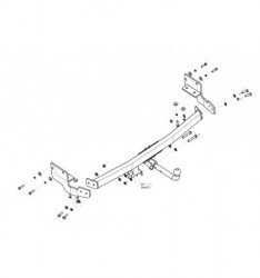 Фаркоп Toyota Venza 2008-2016 3085-A Oris