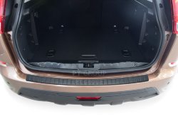 Накладка на задний бампер (ABS, черное тиснение) на LADA XRAY с 2016 PT Group