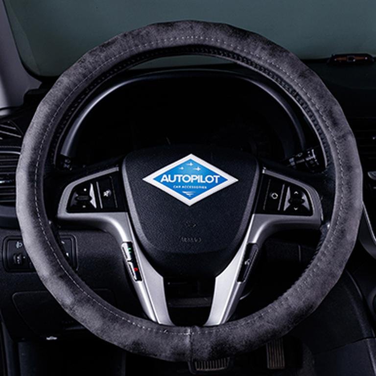 Оплетка руля Автопилот BLW-035 нубук Серый