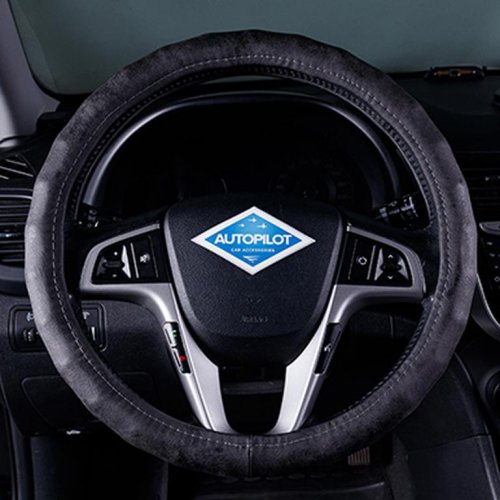 Оплетка руля Автопилот BLW-035 нубук Черный