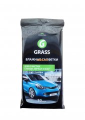 Салфетка влажная для очистки стекол, зеркал и фар