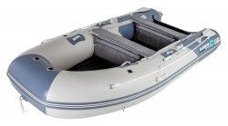 Надувная лодка GLADIATOR E380 PRO светло-темносерый